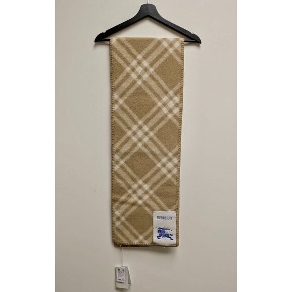 Burberry Check Wool Scarf Archive Beige 8079251 - Picture 3 of 9